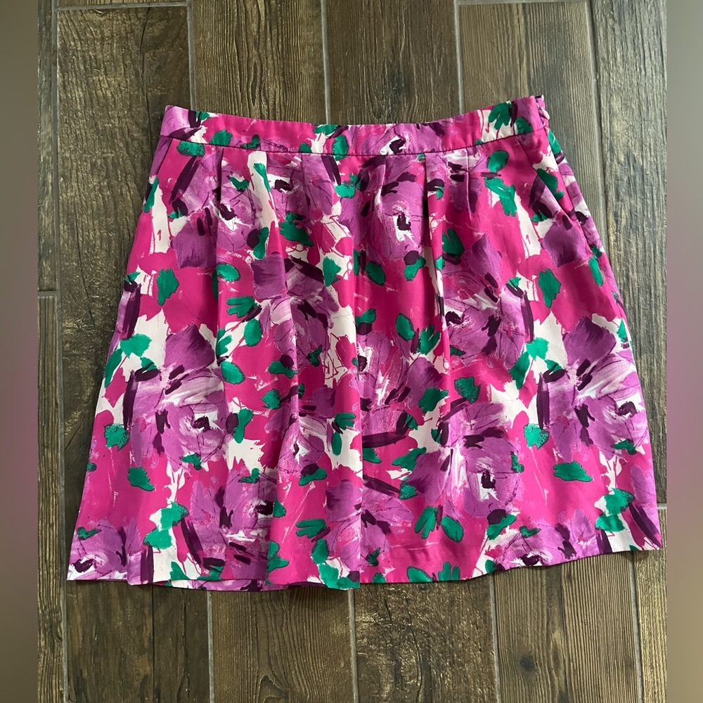 J. crew floral skirt